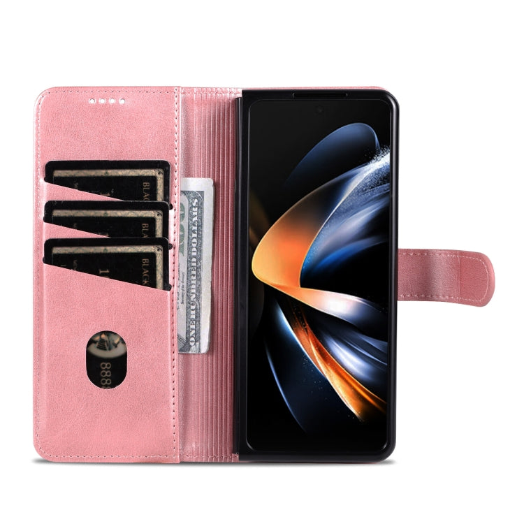 For Samsung Galaxy Z Fold6 5G AZNS Skin Feel Calf Texture Flip Leather Phone Case