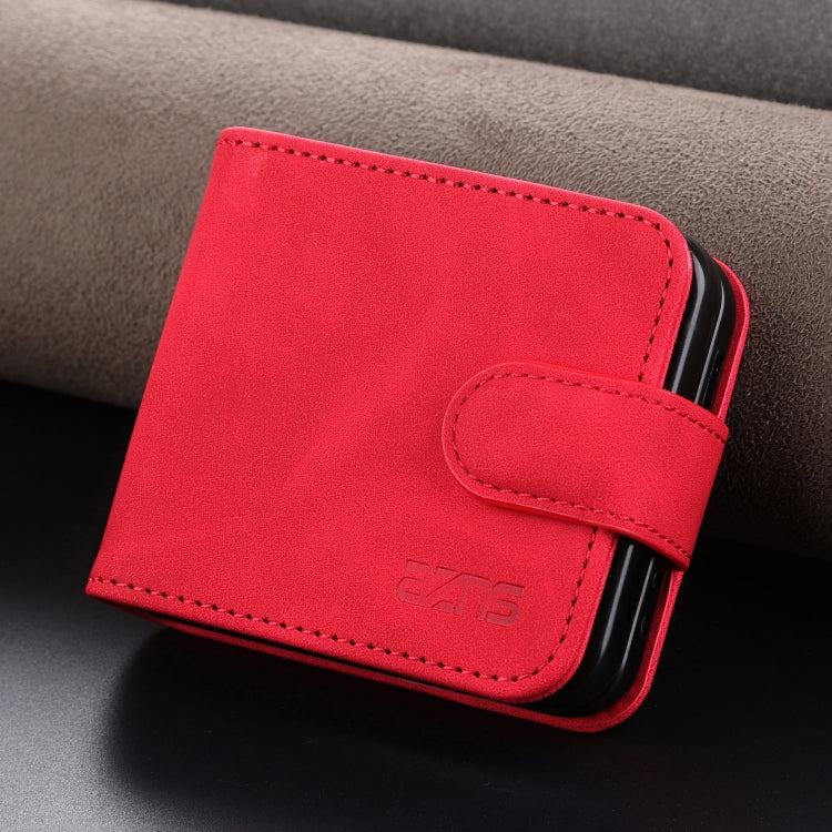 For Samsung Galaxy Z Flip7 FE / Flip6 AZNS Skin Feel Calf Texture Flip Leather Phone Case