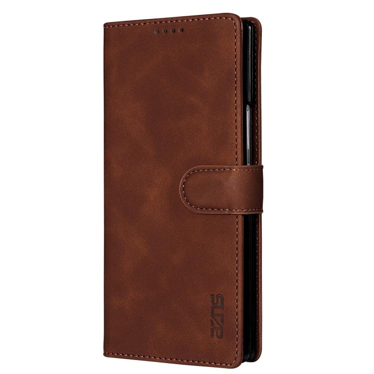 For Samsung Galaxy Z Fold7 5G AZNS Skin Feel Calf Texture Flip Leather Phone Case