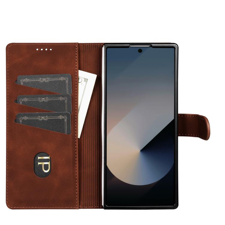 For Samsung Galaxy Z Fold7 5G AZNS Skin Feel Calf Texture Flip Leather Phone Case