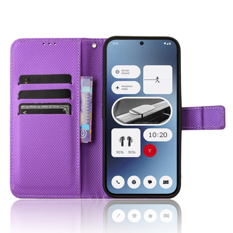 For Nothing Phone 2a Diamond Texture Leather Phone Case