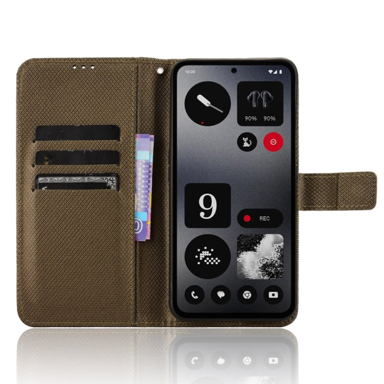 For Nothing CMF Phone 1 Diamond Texture Leather Phone Case