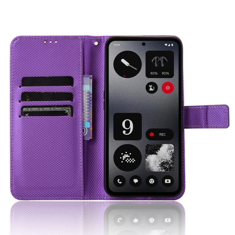 For Nothing CMF Phone 1 Diamond Texture Leather Phone Case