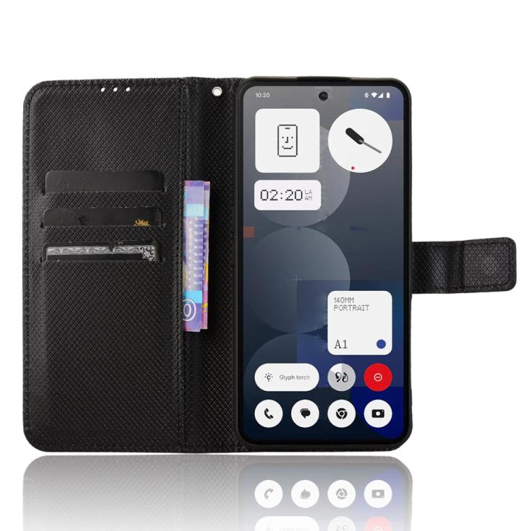 For Nothing Phone 3a Pro Diamond Texture Leather Phone Case