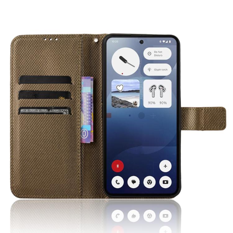 For Nothing Phone 3a Diamond Texture Leather Phone Case