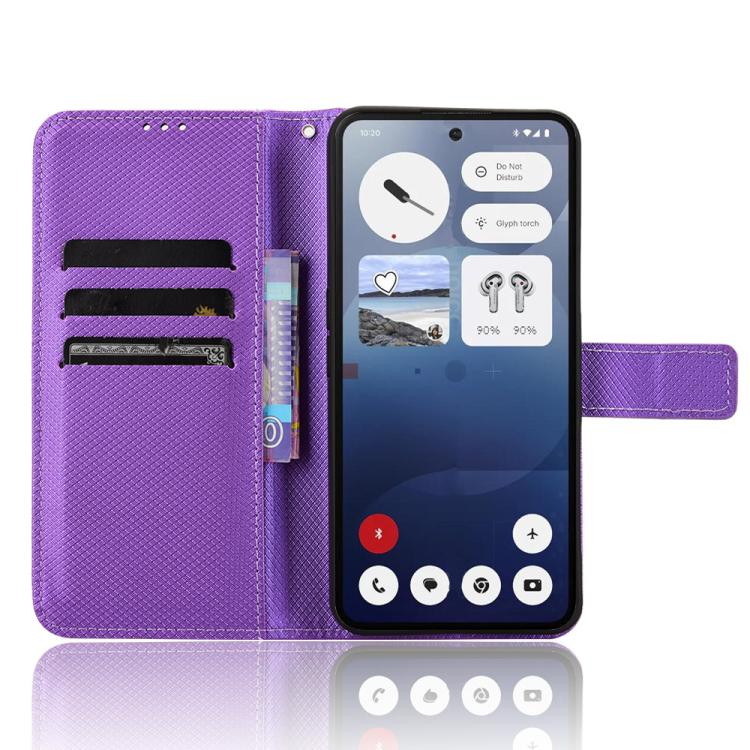 For Nothing Phone 3a Diamond Texture Leather Phone Case