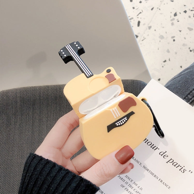 For AirPods Pro Guitar Shape Earphone Protective Case with Hook