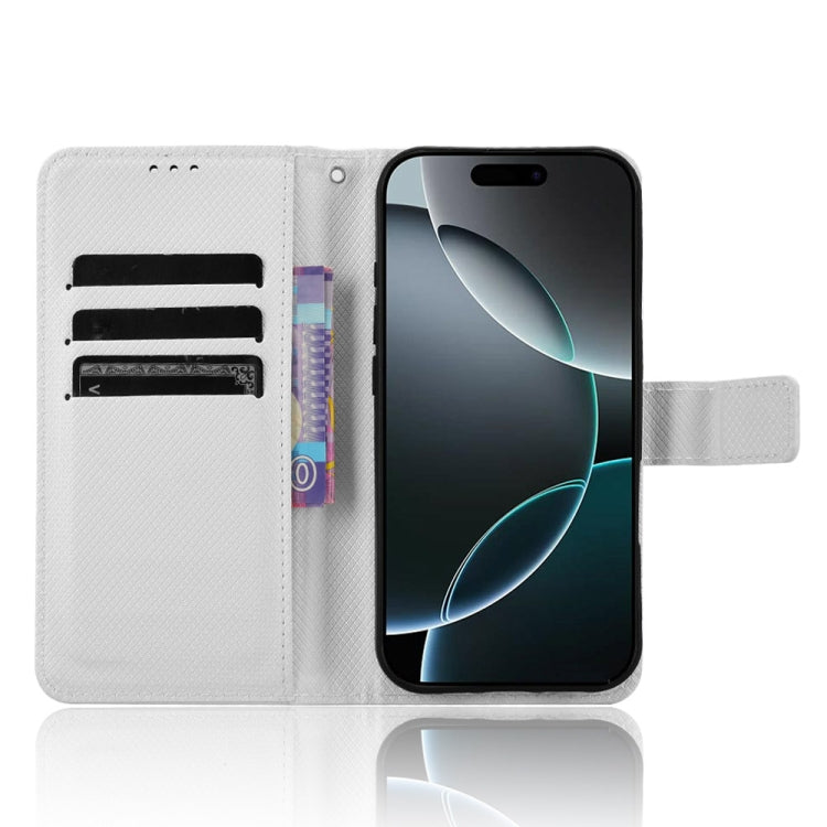 For iPhone 16 Pro Diamond Texture Leather Phone Case