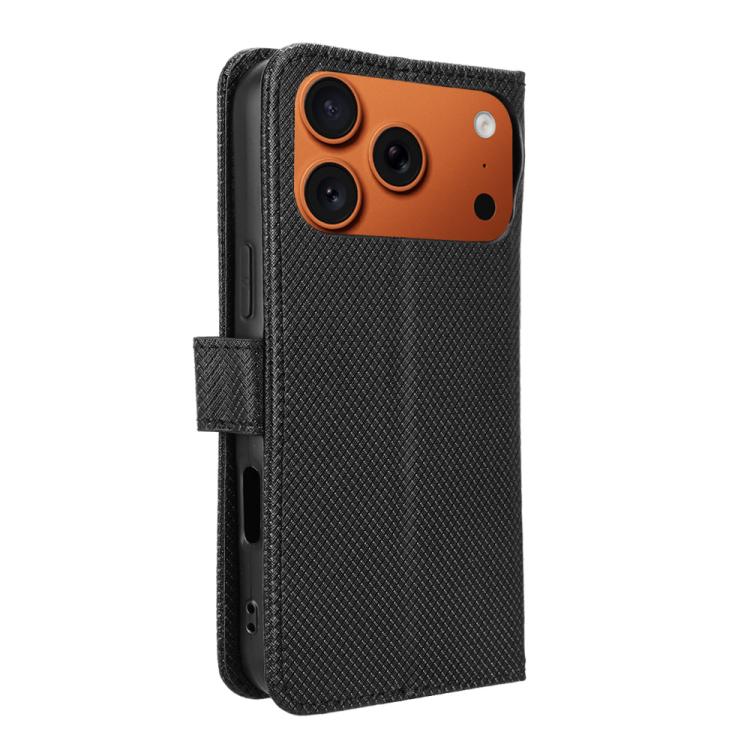 For iPhone 17 Pro Diamond Texture Leather Phone Case