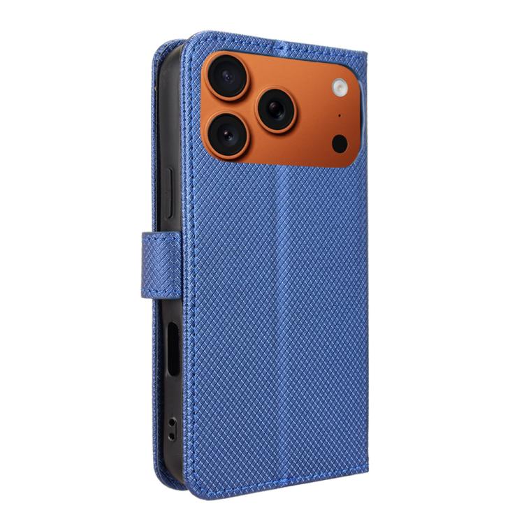For iPhone 17 Pro Diamond Texture Leather Phone Case