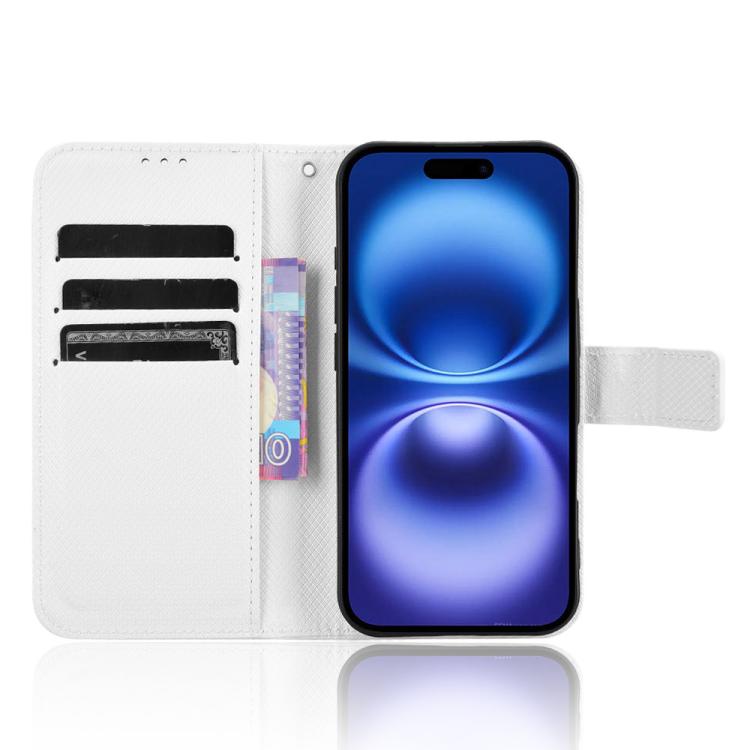 For iPhone 17 Diamond Texture Leather Phone Case