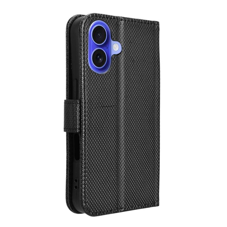 For iPhone 17 Diamond Texture Leather Phone Case