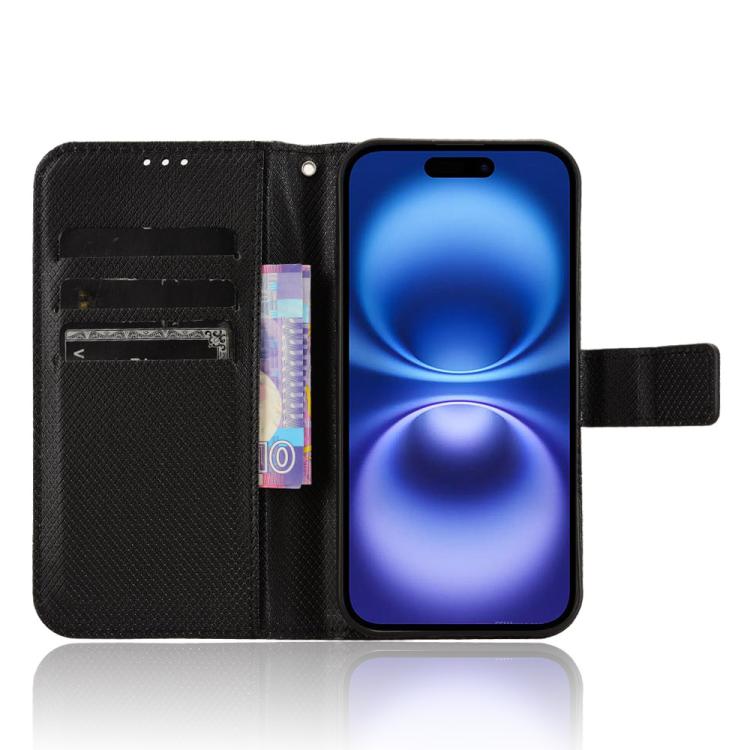 For iPhone 17 Diamond Texture Leather Phone Case