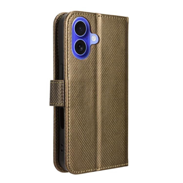 For iPhone 17 Diamond Texture Leather Phone Case