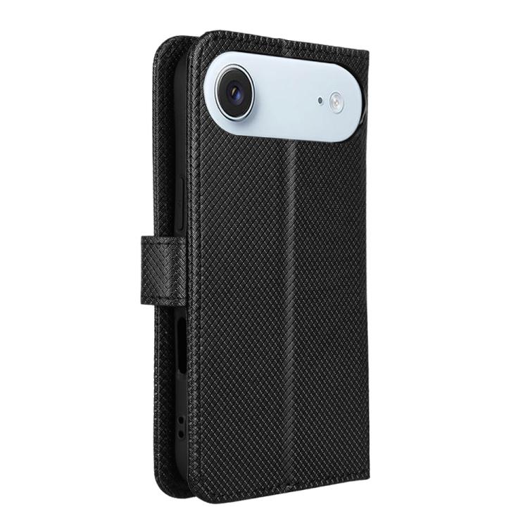 For iPhone Air Diamond Texture Leather Phone Case