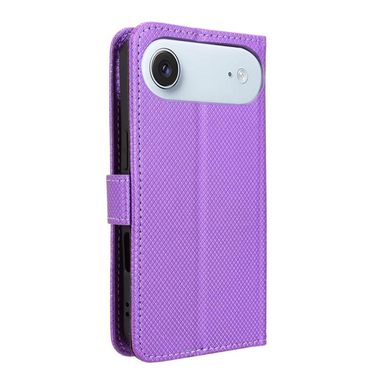 For iPhone Air Diamond Texture Leather Phone Case