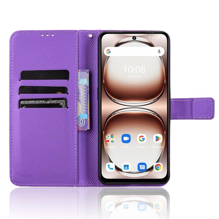 For Umidigi Note 100 / Note 100A Diamond Texture Leather Phone Case