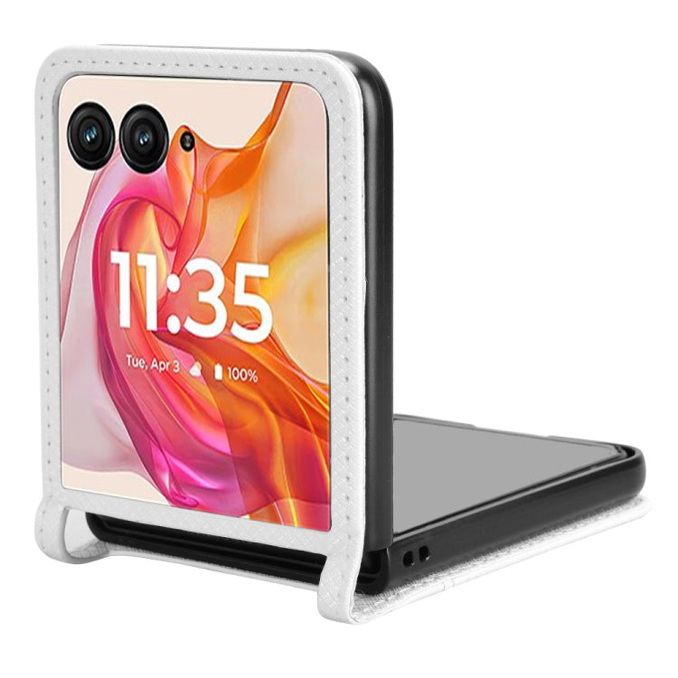 For Motorola Razr 50 Ultra Diamond Texture Leather Phone Case