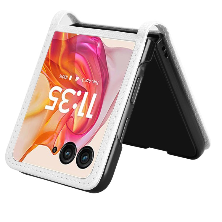 For Motorola Razr 50 Ultra Diamond Texture Leather Phone Case