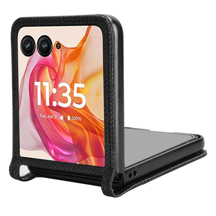 For Motorola Razr 50 Ultra Diamond Texture Leather Phone Case