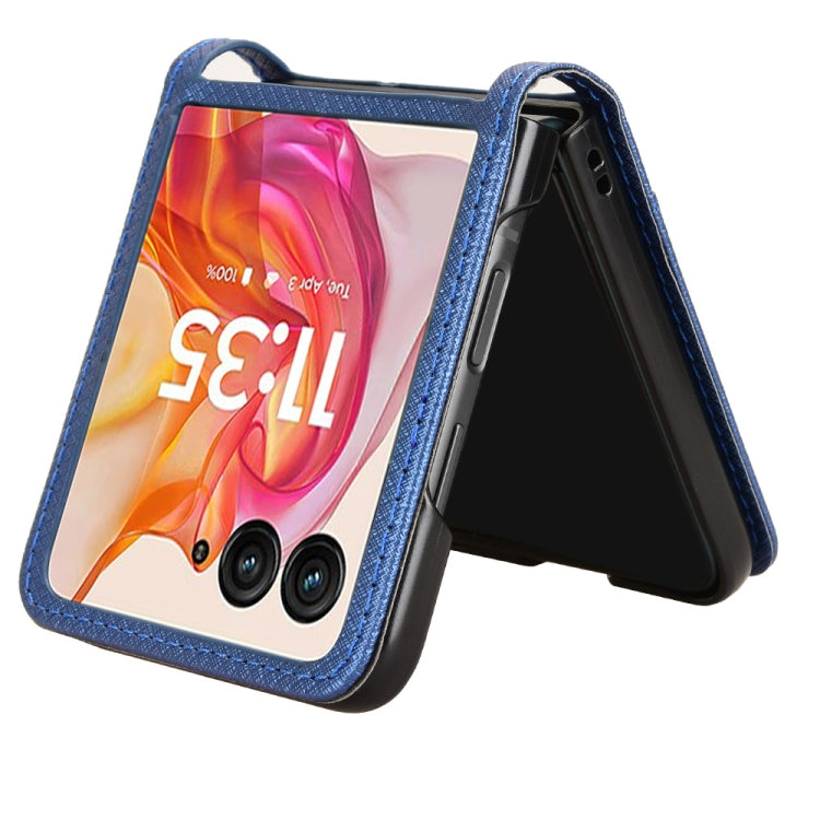For Motorola Razr 50 Ultra Diamond Texture Leather Phone Case