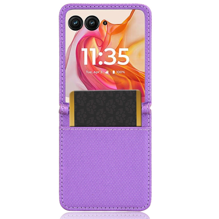 For Motorola Razr 50 Ultra Diamond Texture Leather Phone Case
