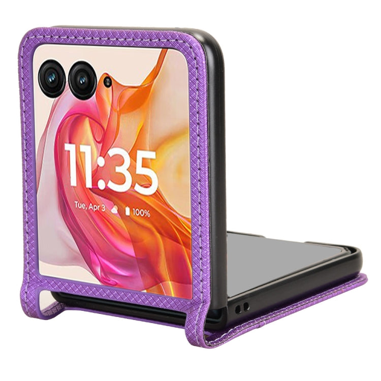 For Motorola Razr 50 Ultra Diamond Texture Leather Phone Case