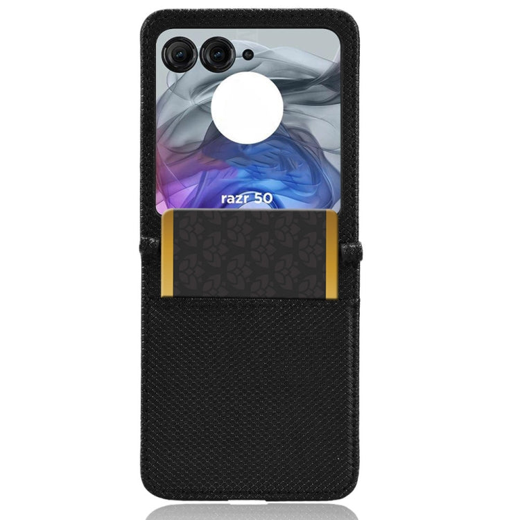 For Motorola Razr 50 Diamond Texture Leather Phone Case