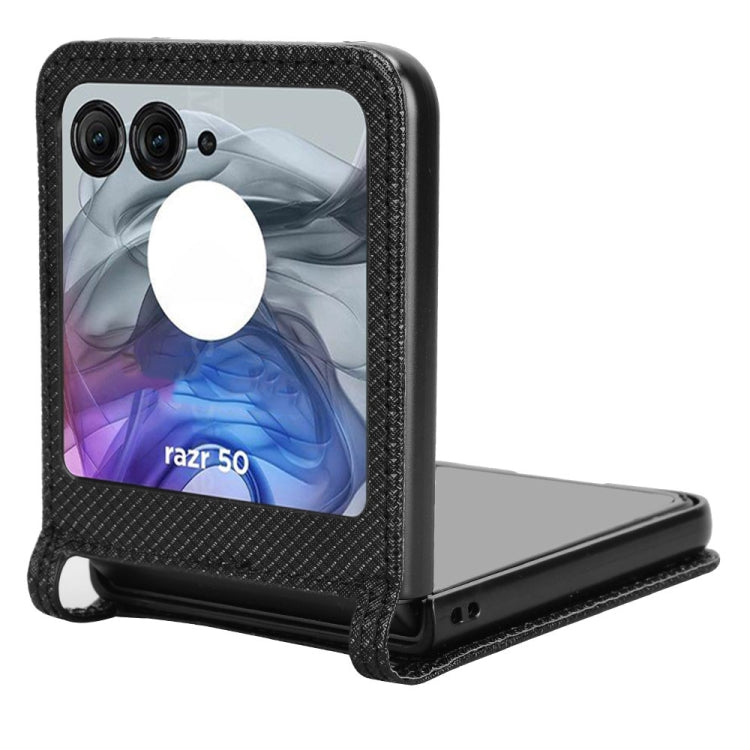 For Motorola Razr 50 Diamond Texture Leather Phone Case