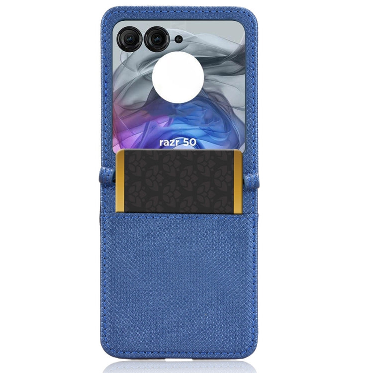 For Motorola Razr 50 Diamond Texture Leather Phone Case