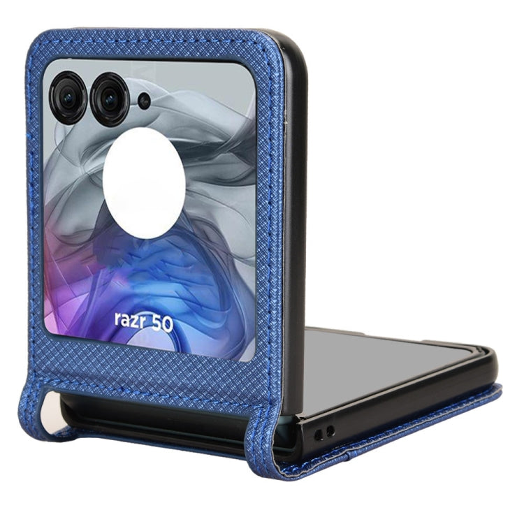 For Motorola Razr 50 Diamond Texture Leather Phone Case