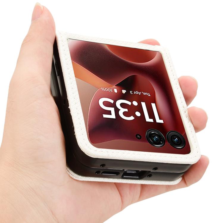 For Motorola Razr 60 Ultra Diamond Texture Leather Phone Case