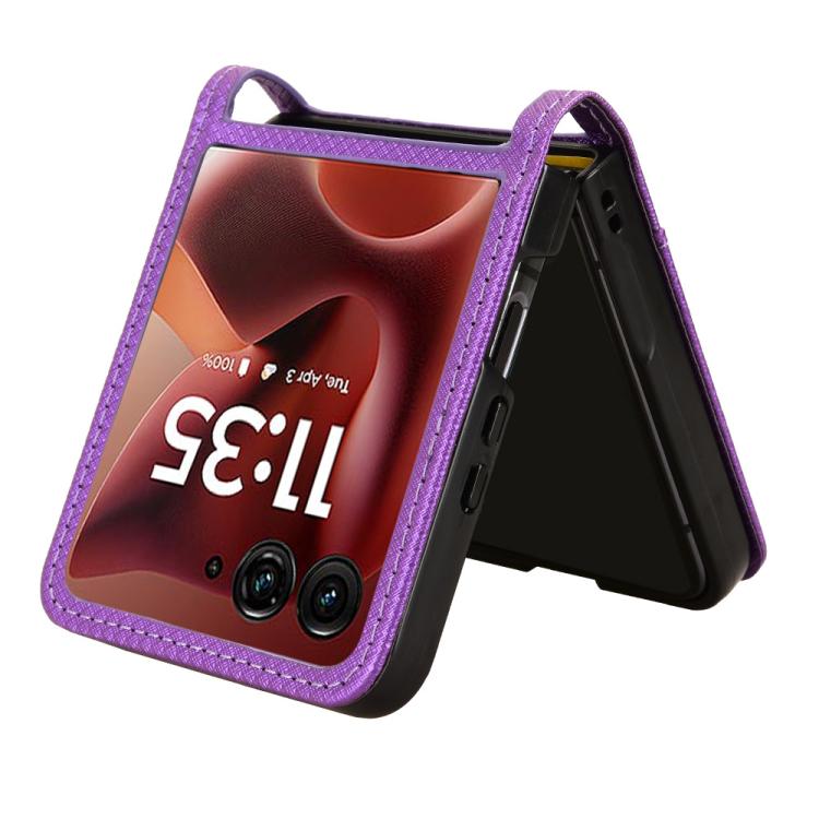 For Motorola Razr 60 Ultra Diamond Texture Leather Phone Case