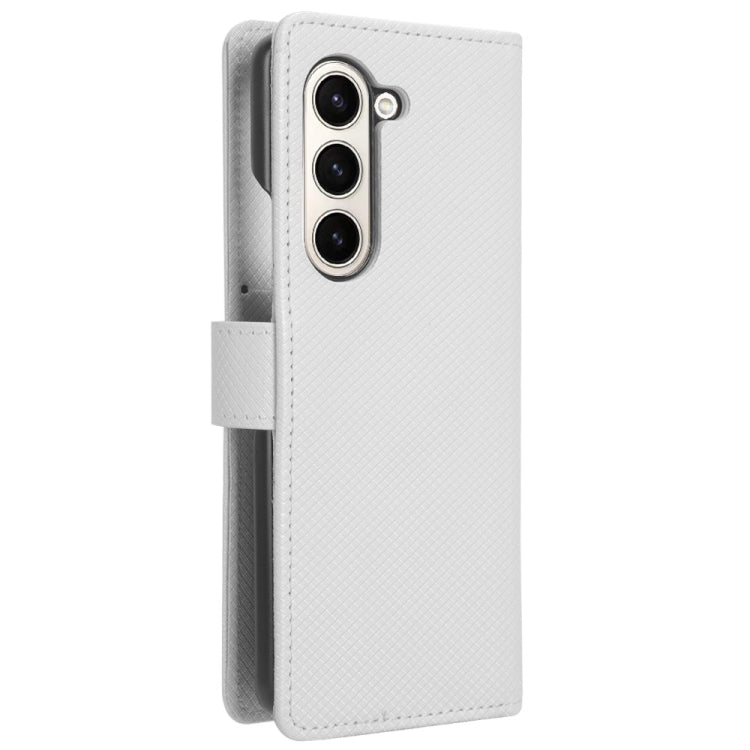 For Samsung Galaxy Z Fold6 Diamond Texture Leather Phone Case