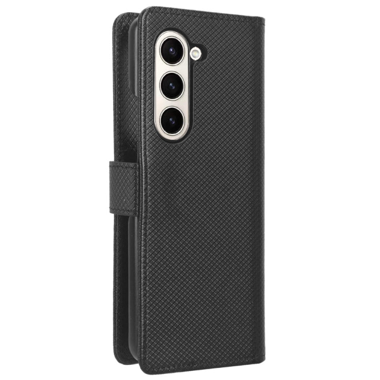 For Samsung Galaxy Z Fold6 Diamond Texture Leather Phone Case