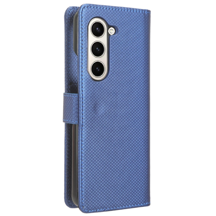 For Samsung Galaxy Z Fold6 Diamond Texture Leather Phone Case