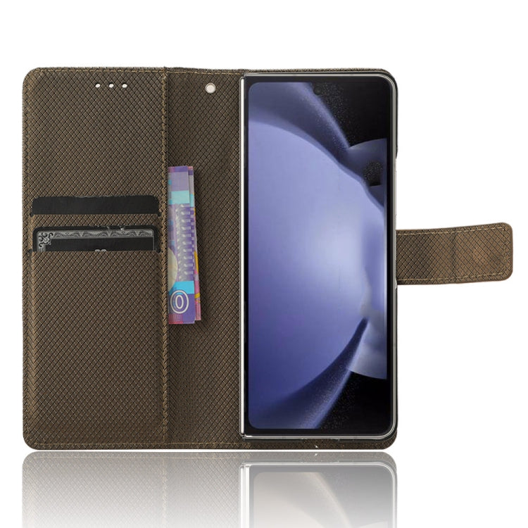 For Samsung Galaxy Z Fold6 Diamond Texture Leather Phone Case