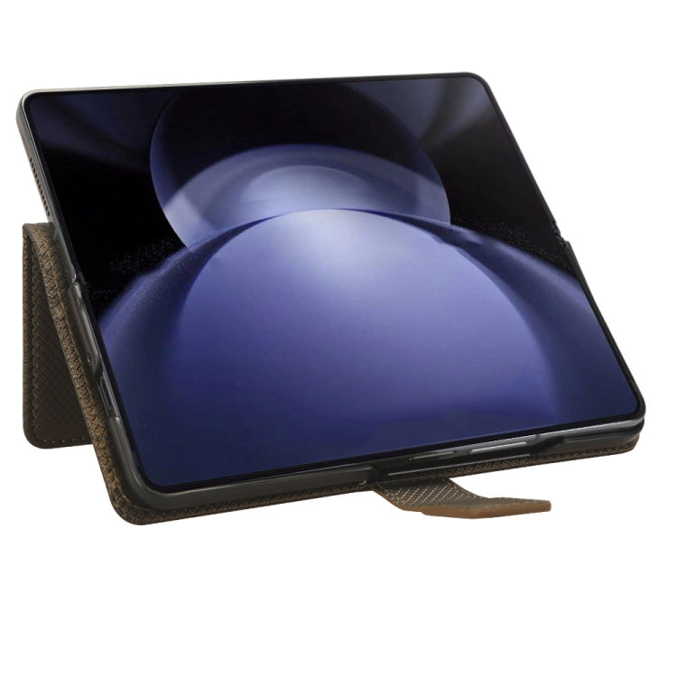 For Samsung Galaxy Z Fold6 Diamond Texture Leather Phone Case