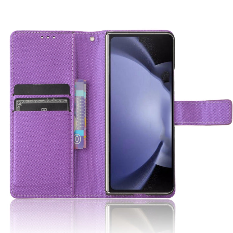 For Samsung Galaxy Z Fold6 Diamond Texture Leather Phone Case