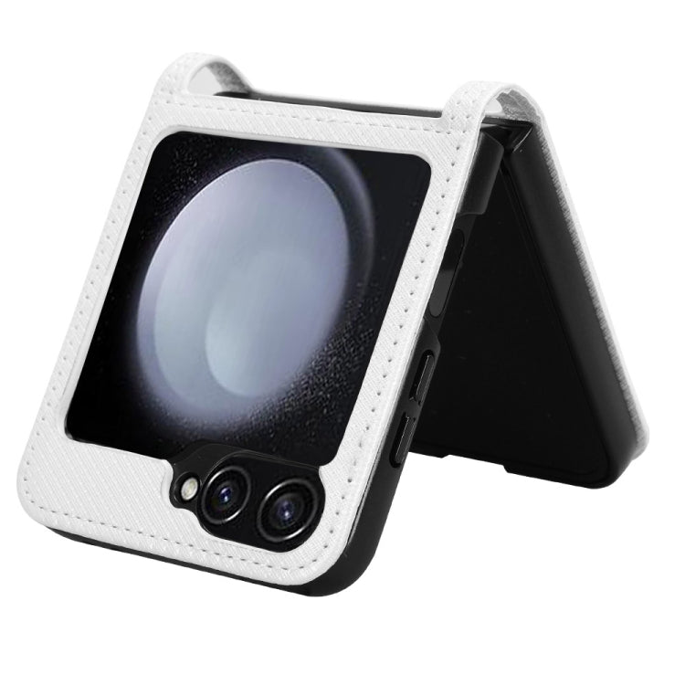 For Samsung Galaxy Z Flip7 FE / Flip6 Diamond Texture Leather Phone Case