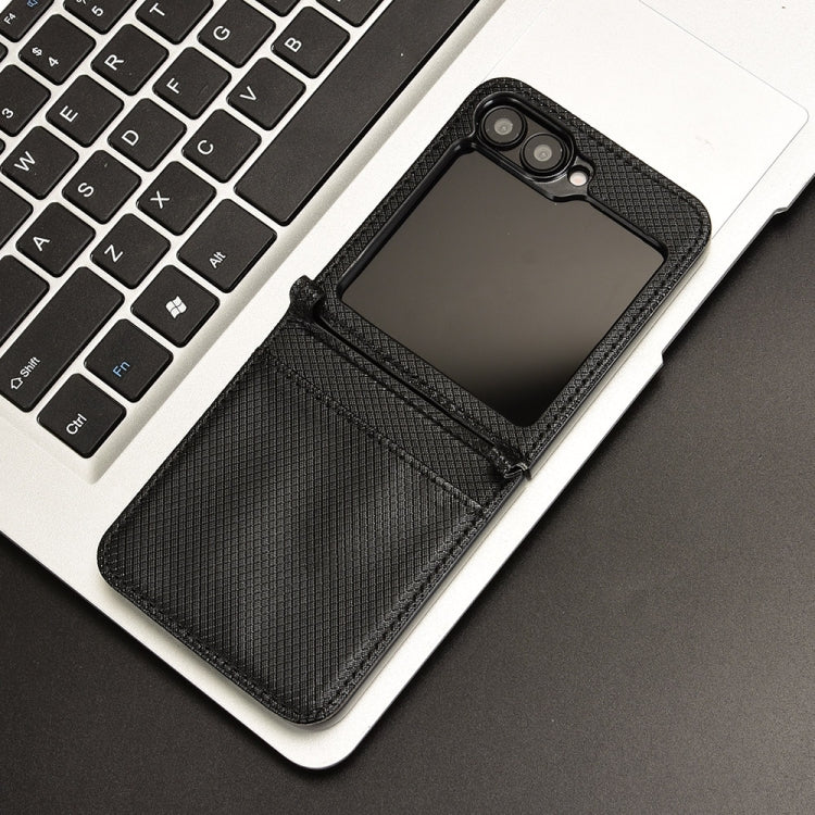 For Samsung Galaxy Z Flip7 FE / Flip6 Diamond Texture Leather Phone Case