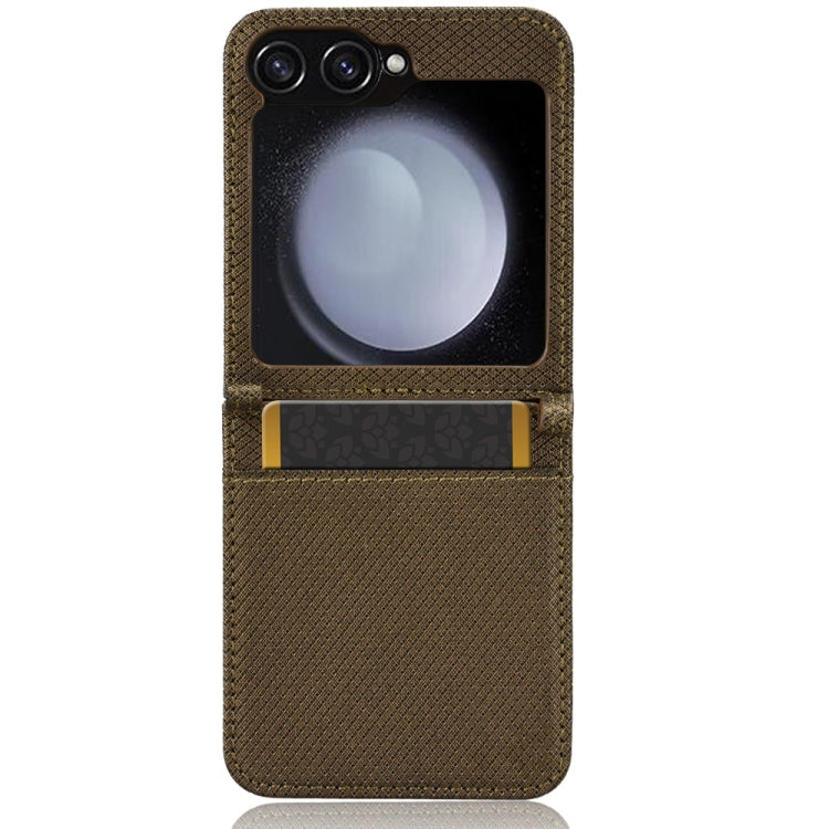 For Samsung Galaxy Z Flip7 FE / Flip6 Diamond Texture Leather Phone Case
