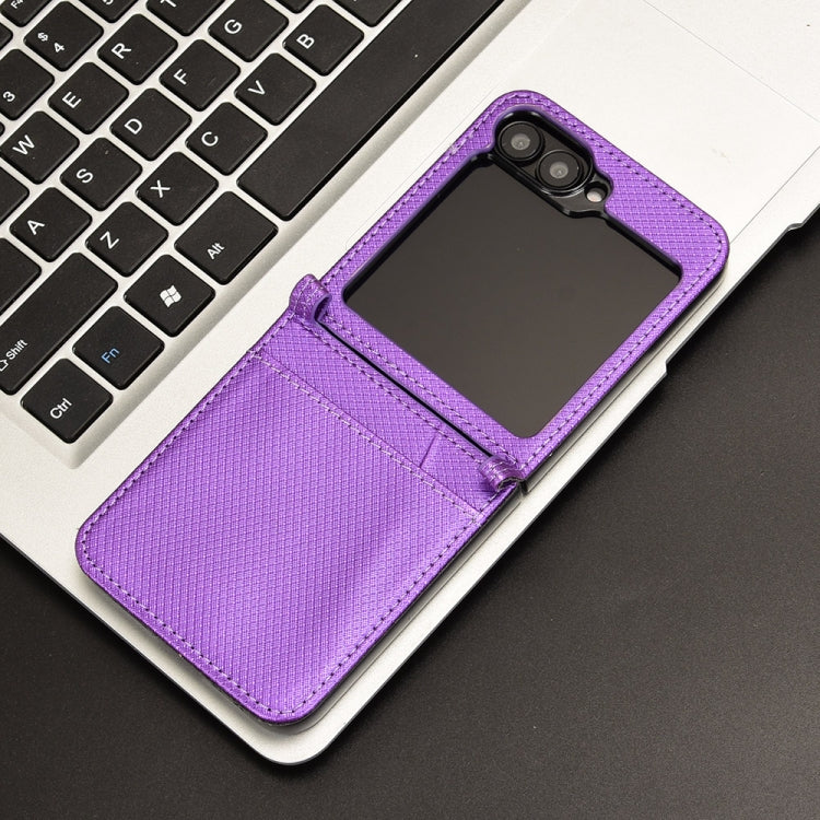 For Samsung Galaxy Z Flip7 FE / Flip6 Diamond Texture Leather Phone Case