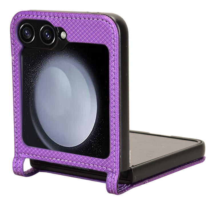 For Samsung Galaxy Z Flip7 FE / Flip6 Diamond Texture Leather Phone Case