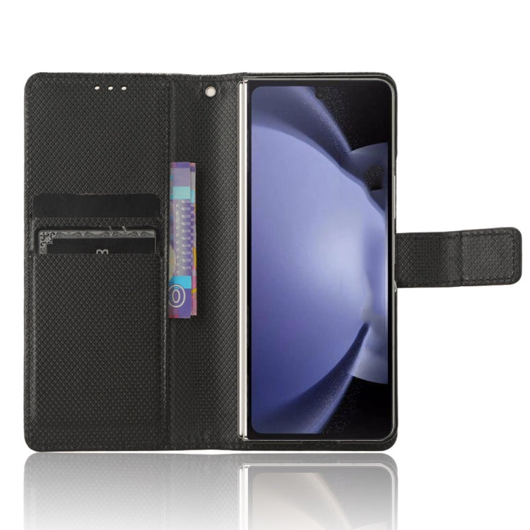 For Samsung Galaxy Z Fold6 with Pen Slot Diamond Texture Leather Phone Case