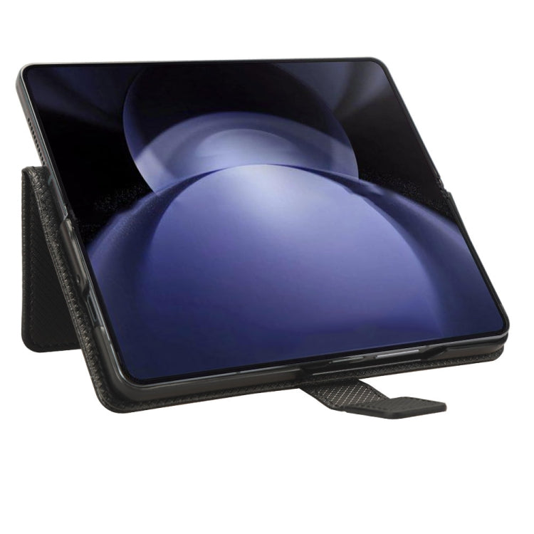 For Samsung Galaxy Z Fold6 with Pen Slot Diamond Texture Leather Phone Case