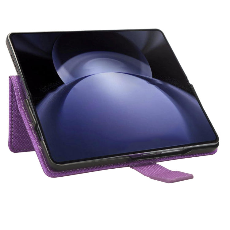 For Samsung Galaxy Z Fold6 with Pen Slot Diamond Texture Leather Phone Case