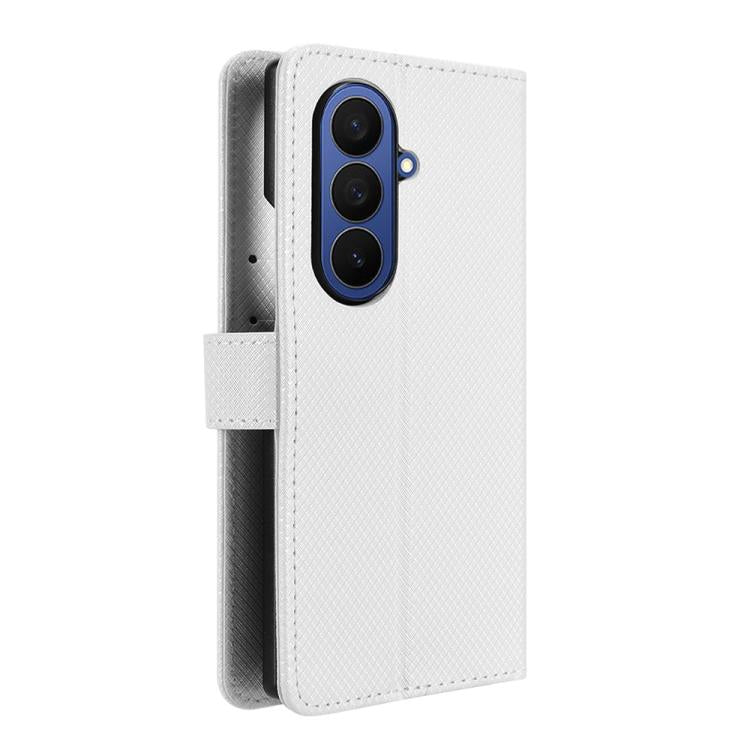 For Samsung Galaxy Z Fold7 Diamond Texture Leather Phone Case