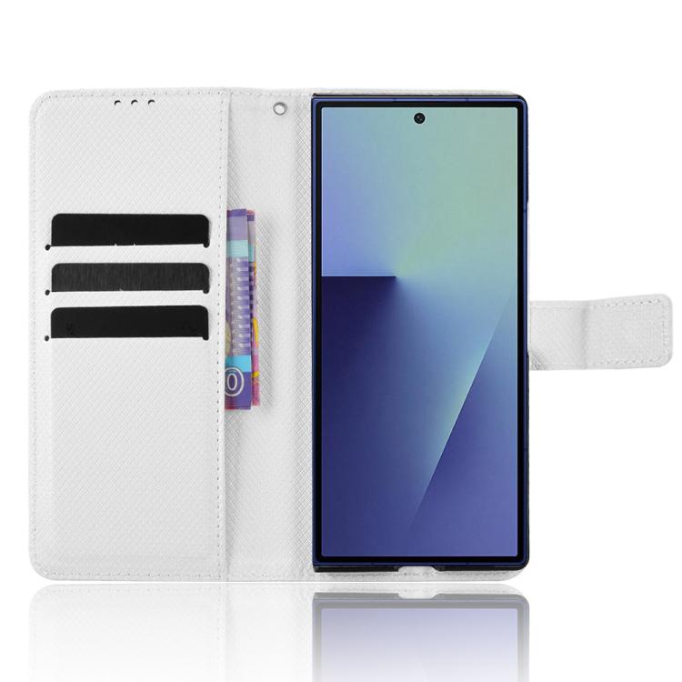 For Samsung Galaxy Z Fold7 Diamond Texture Leather Phone Case