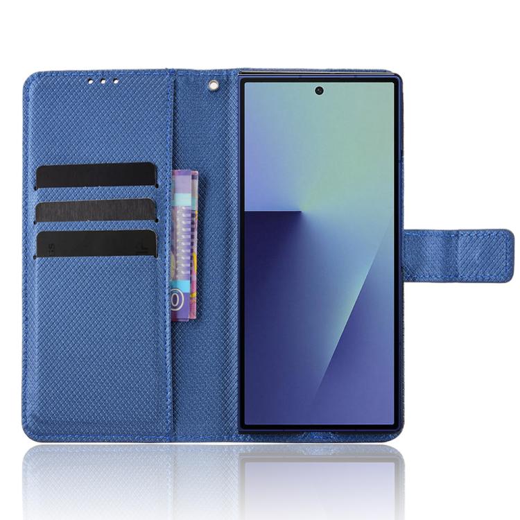 For Samsung Galaxy Z Fold7 Diamond Texture Leather Phone Case